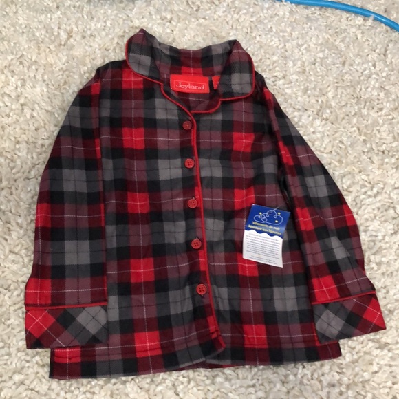 NWT toddler plaid PJ set - Picture 2 of 4